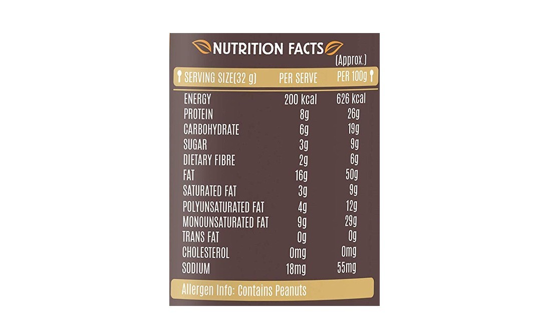 Alpino Honey Peanut Butter Natural Crunch   Plastic Jar  400 grams